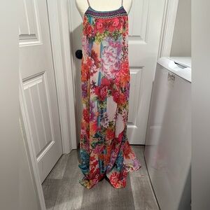 SHEIN Multicolor Floral Maxi Dress